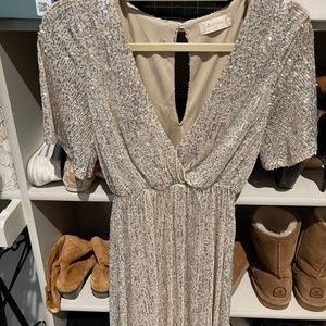 Sequin bridal dress